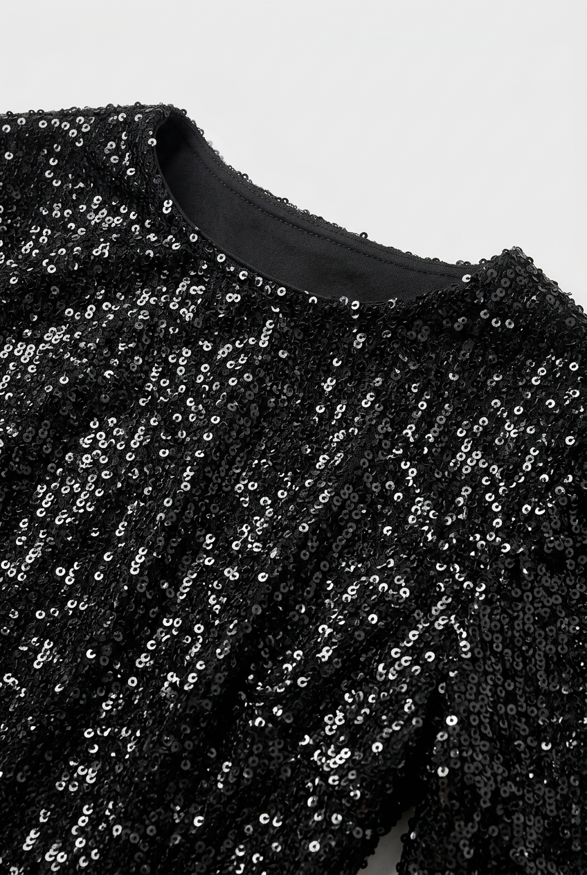 Olivia | Bell Sleeve Sequin Mini Dress