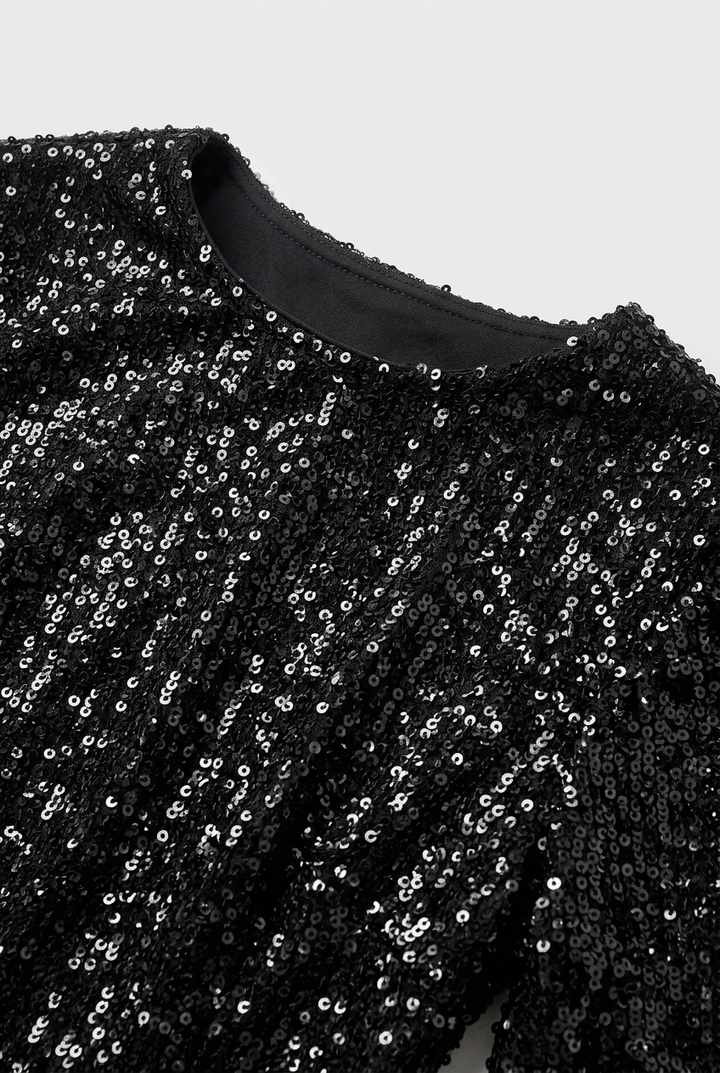 Olivia | Bell Sleeve Sequin Mini Dress