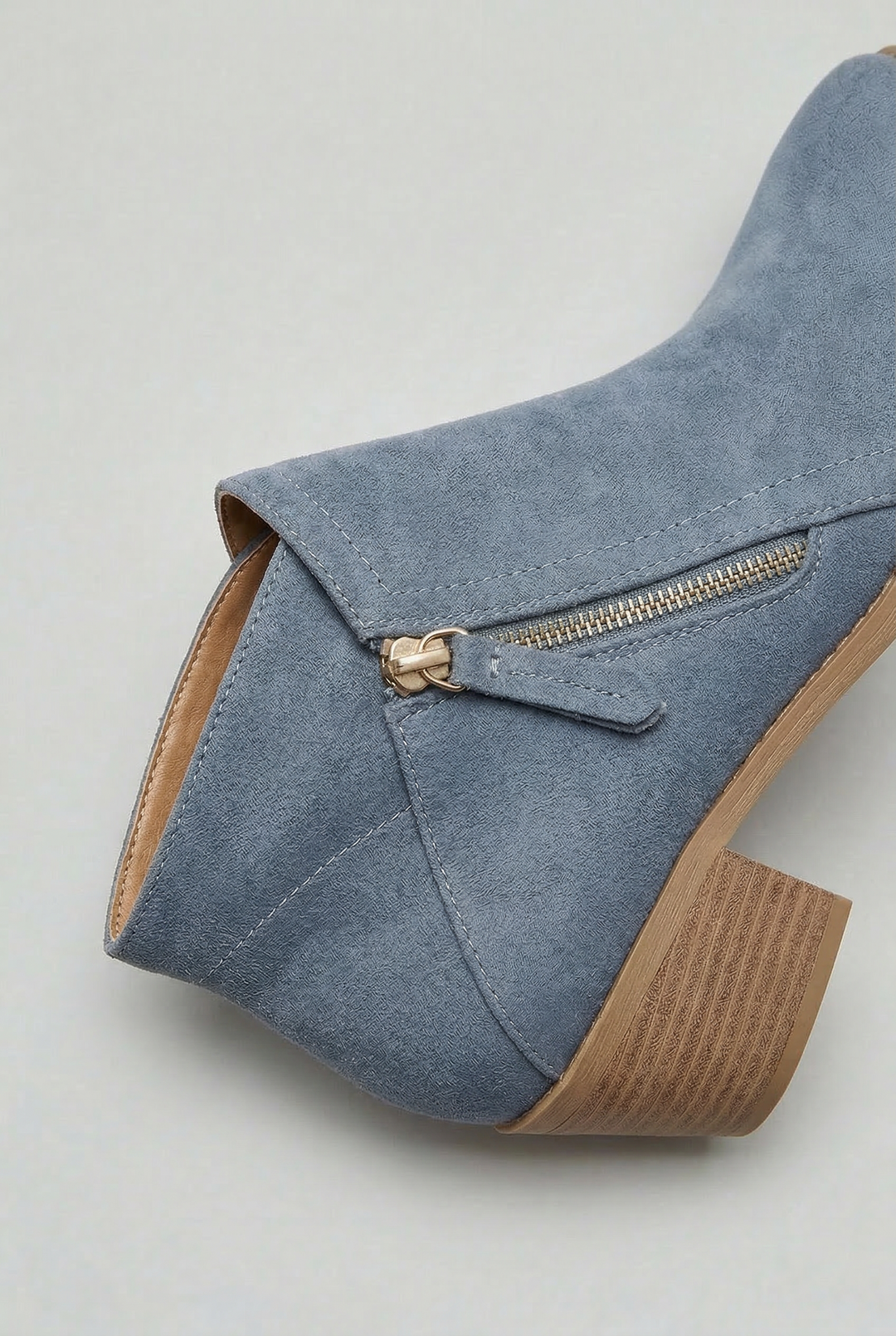 Isla | Suede Ankle Boot Zip