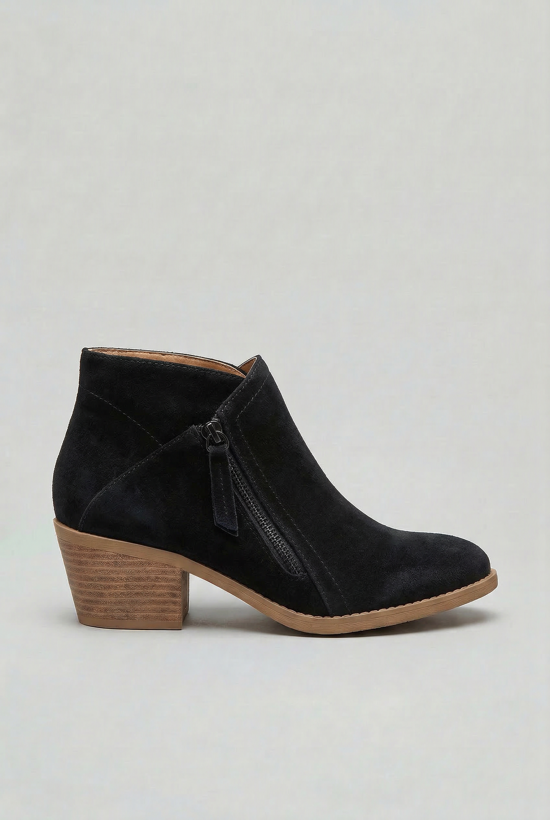Isla | Suede Ankle Boot Zip