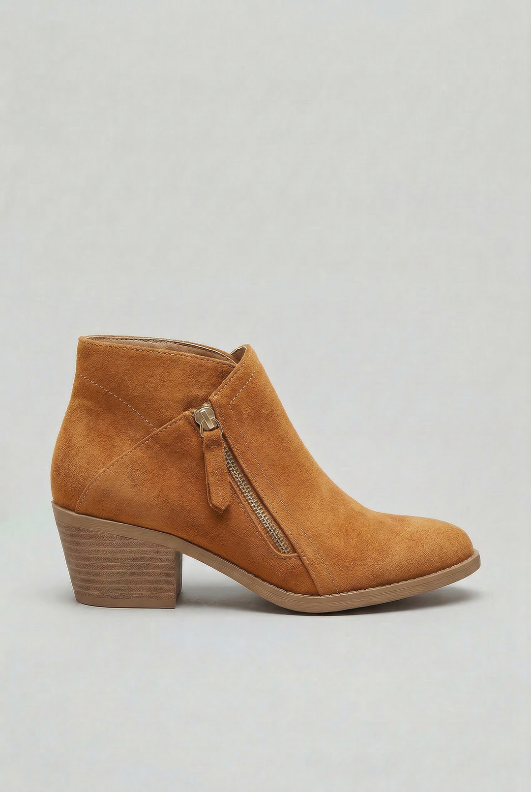 Isla | Suede Ankle Boot Zip