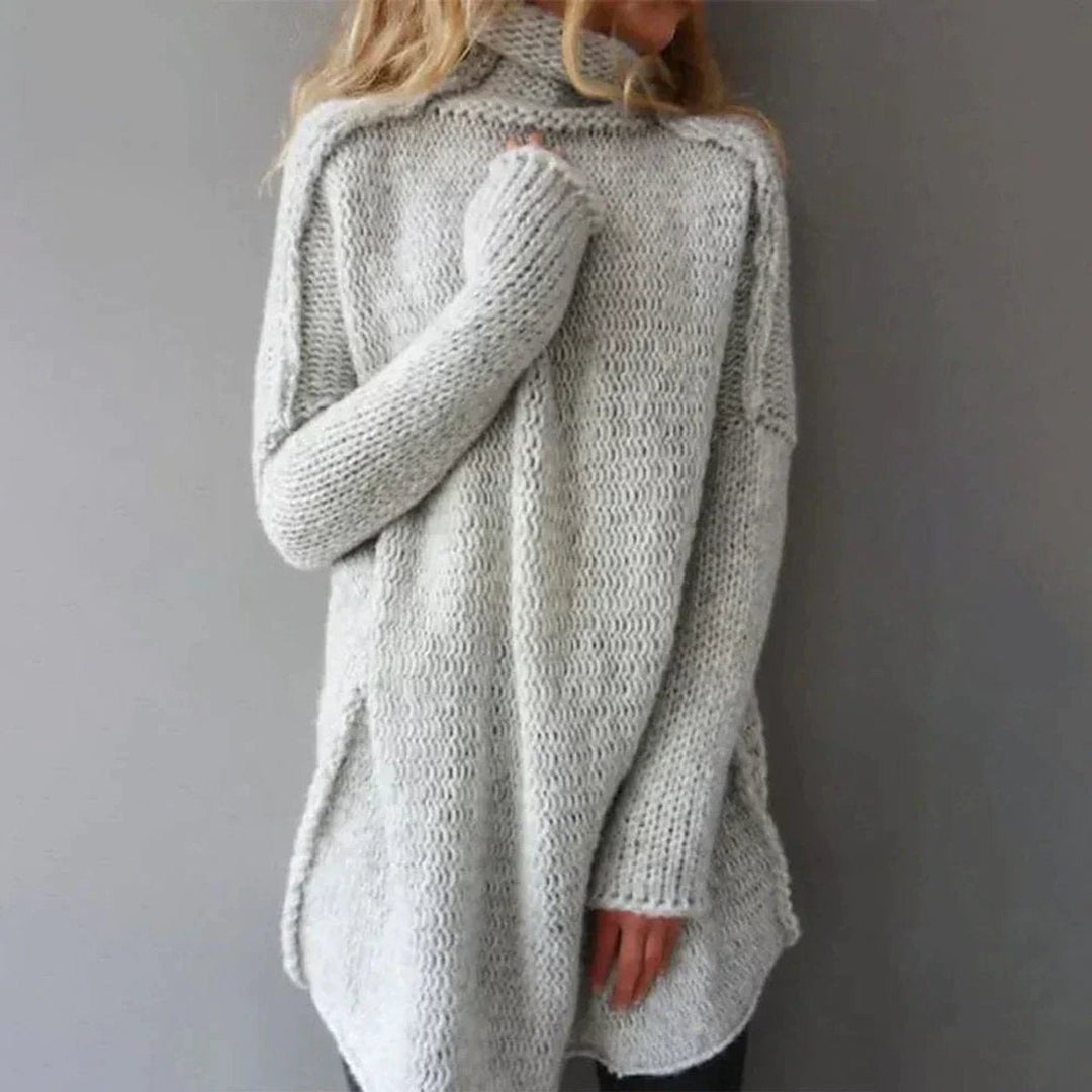 Nancy | Oversized Chunky Knit Turtleneck Jumper