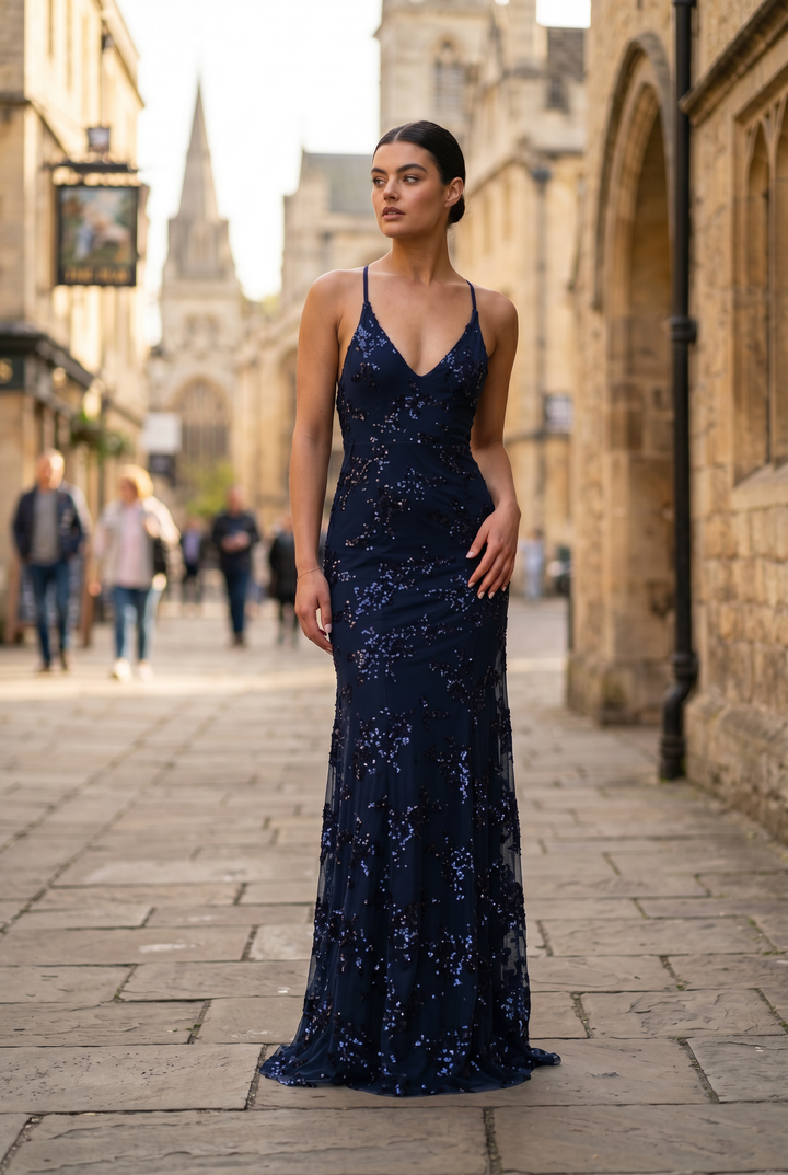 Freya | Embellished Sequin Maxi Dress
