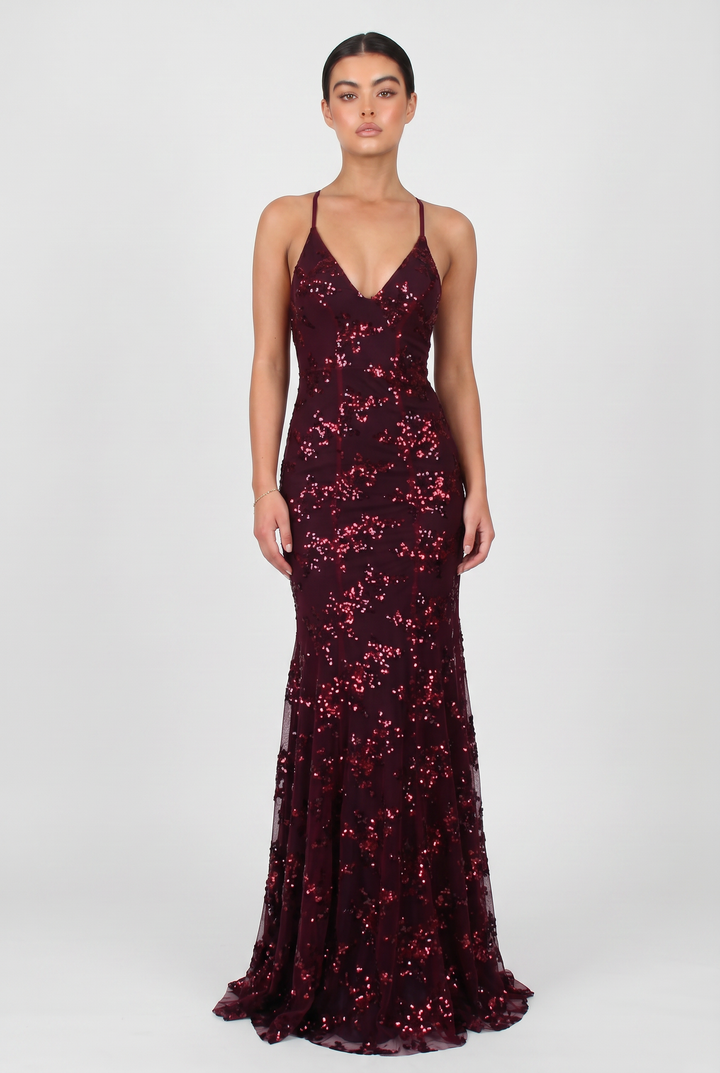 Freya | Embellished Sequin Maxi Dress