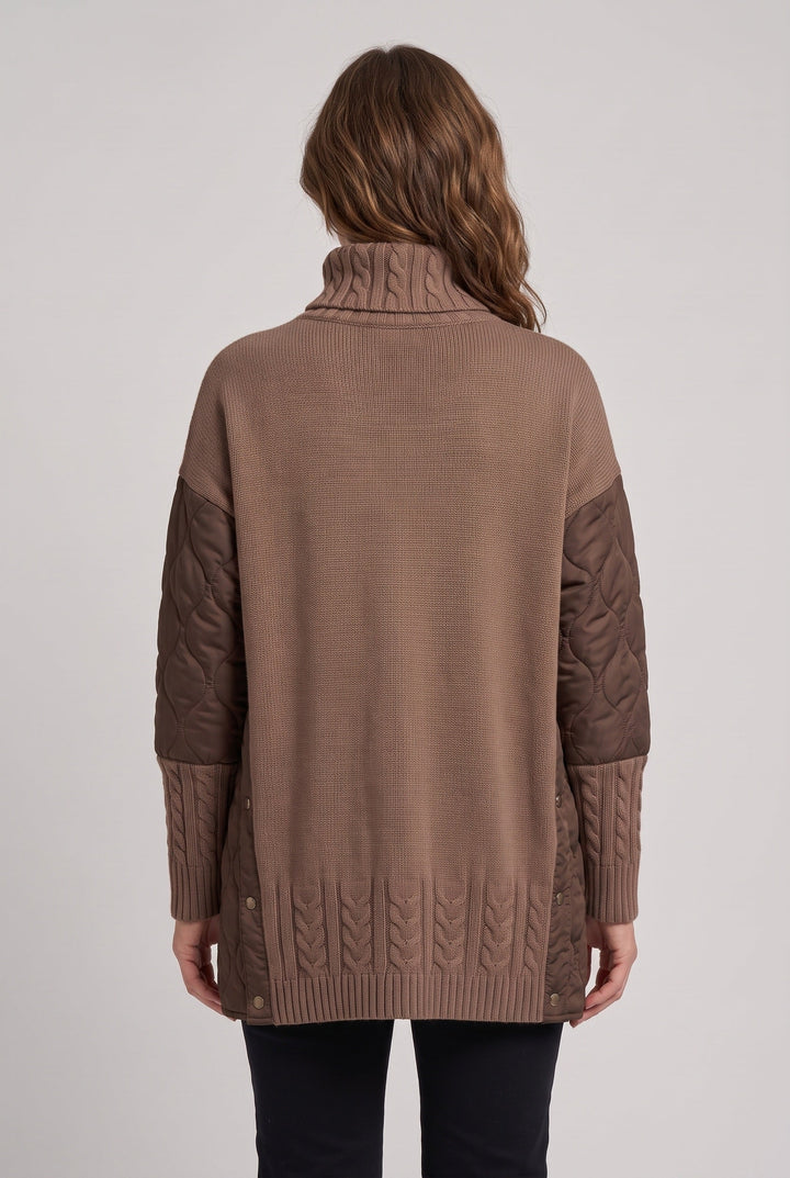 Florence | Roll Neck Quilted Jumper Dress