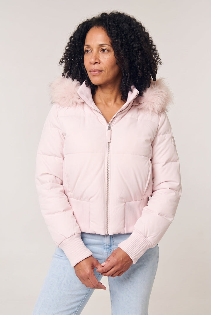Maisie | Hooded Zip Puffer Bomber Jacket