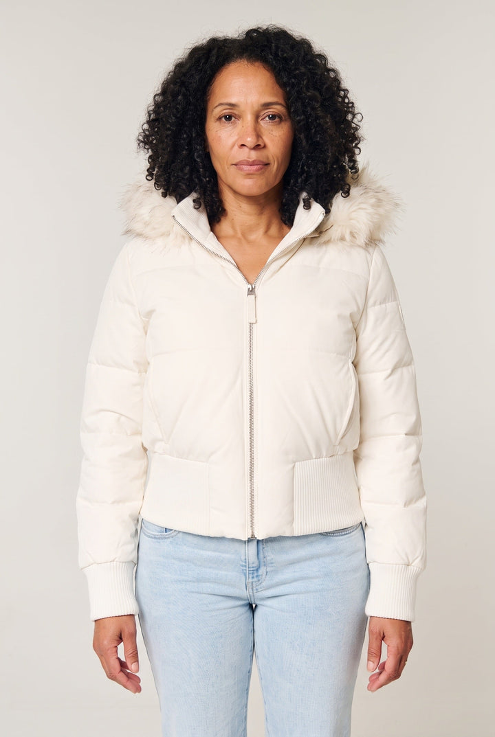 Maisie | Hooded Zip Puffer Bomber Jacket
