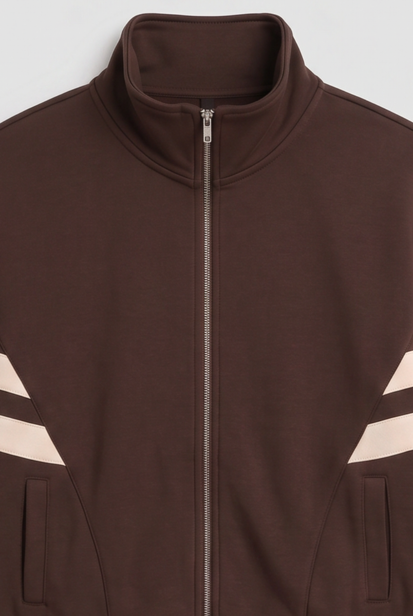 Grace | Women Tracksuit Set with Cropped Jacket and Side Stripes