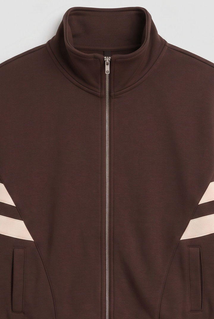Grace | Women Tracksuit Set with Cropped Jacket and Side Stripes