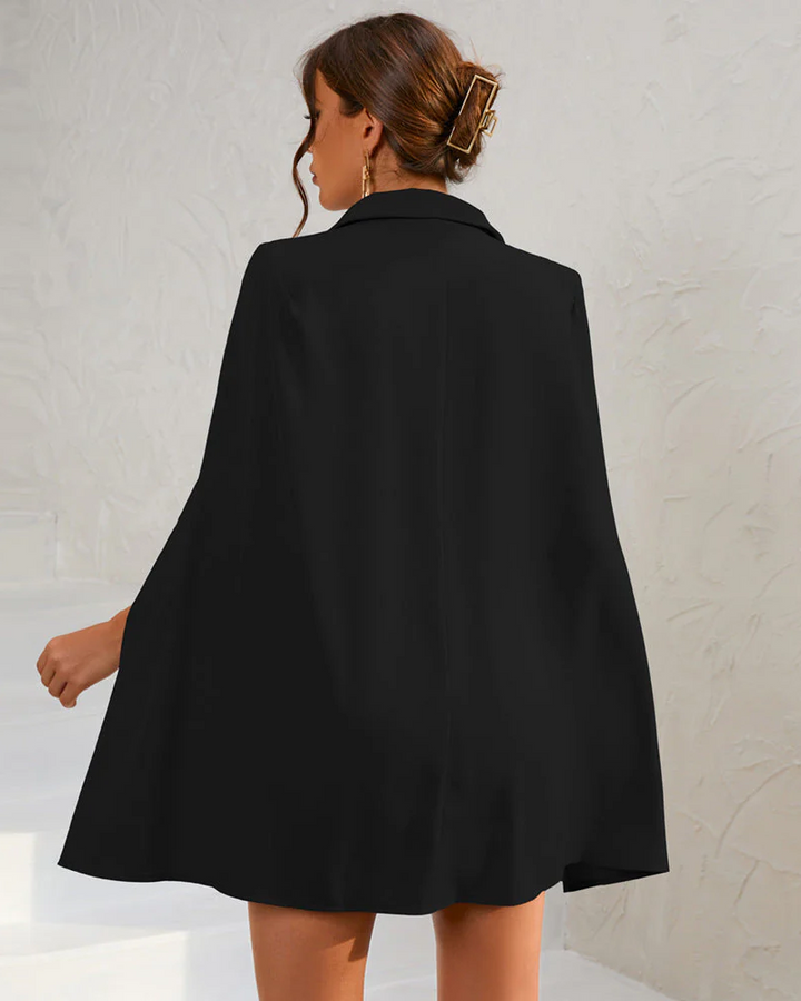 Opal | Belted Cape Blazer Mini Dress
