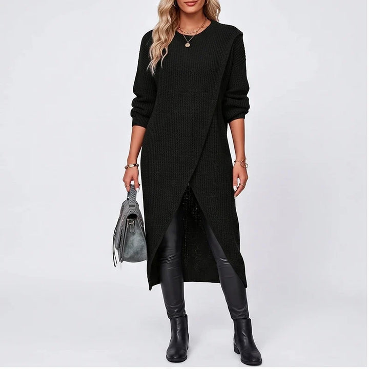 Amelia | Knit Wrap Jumper Dress