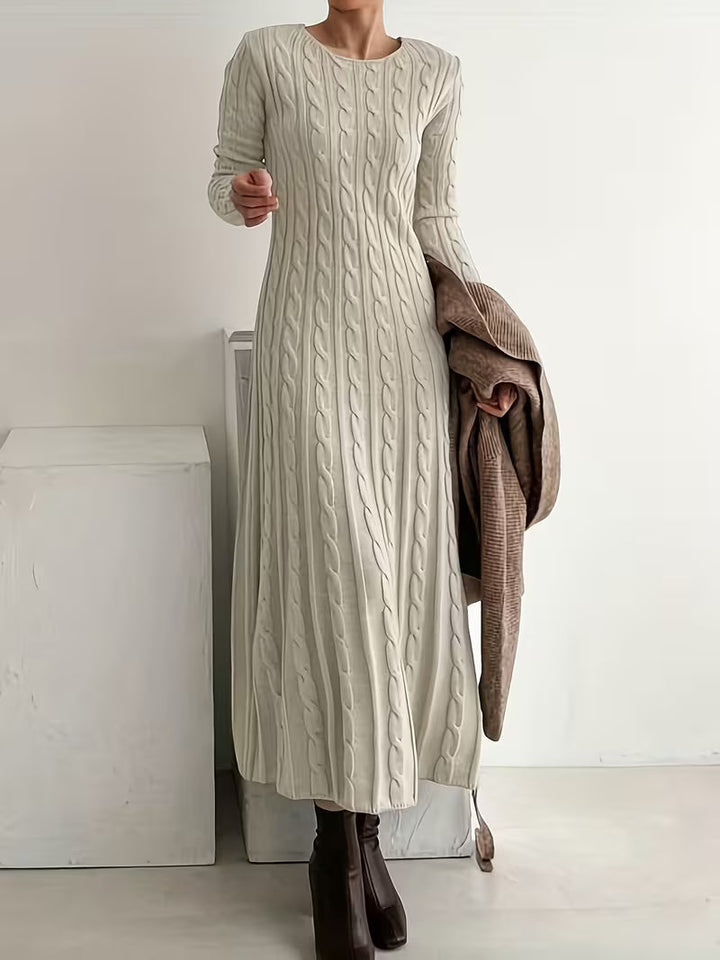 Sienna | Cable Knit Jumper Maxi Dress
