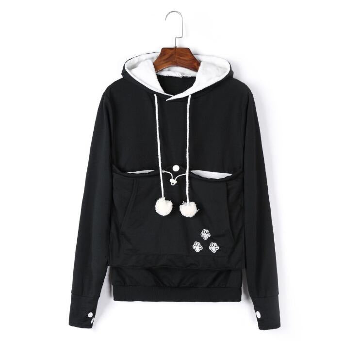 Sam | Hooded Relaxed Fit Paw Print Hoodie