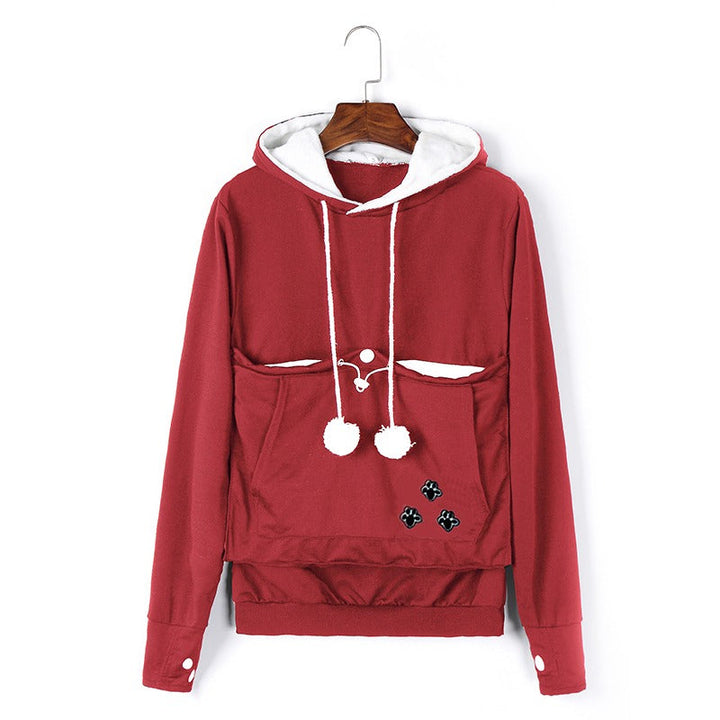Sam | Hooded Relaxed Fit Paw Print Hoodie
