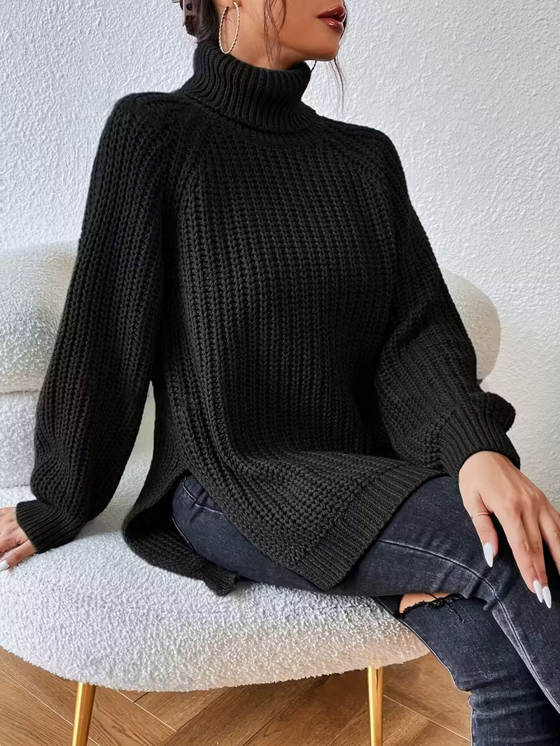 Gemma | Womens Turtleneck Knit Sweater
