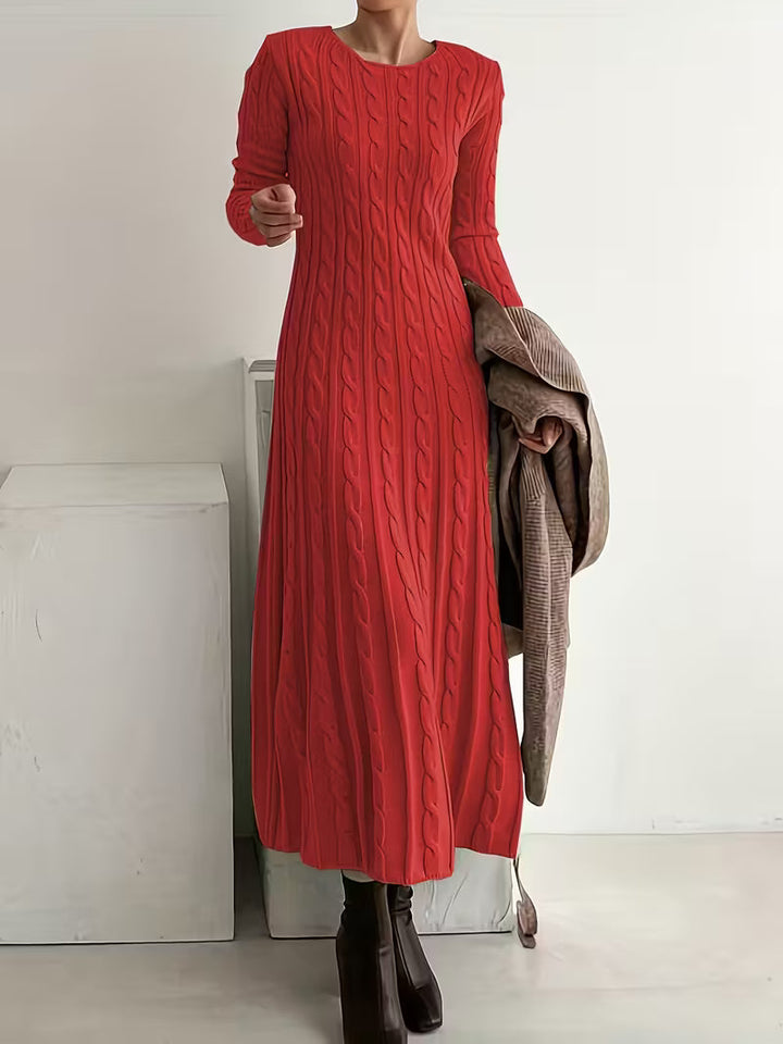Sienna | Cable Knit Jumper Maxi Dress