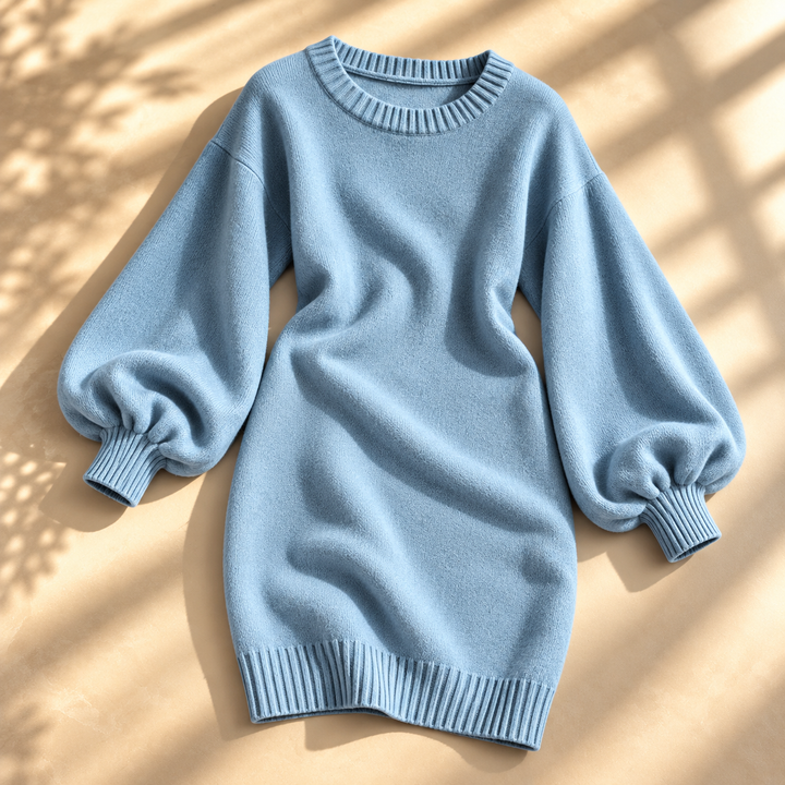 Maisie | Balloon Sleeve Jumper Mini Dress