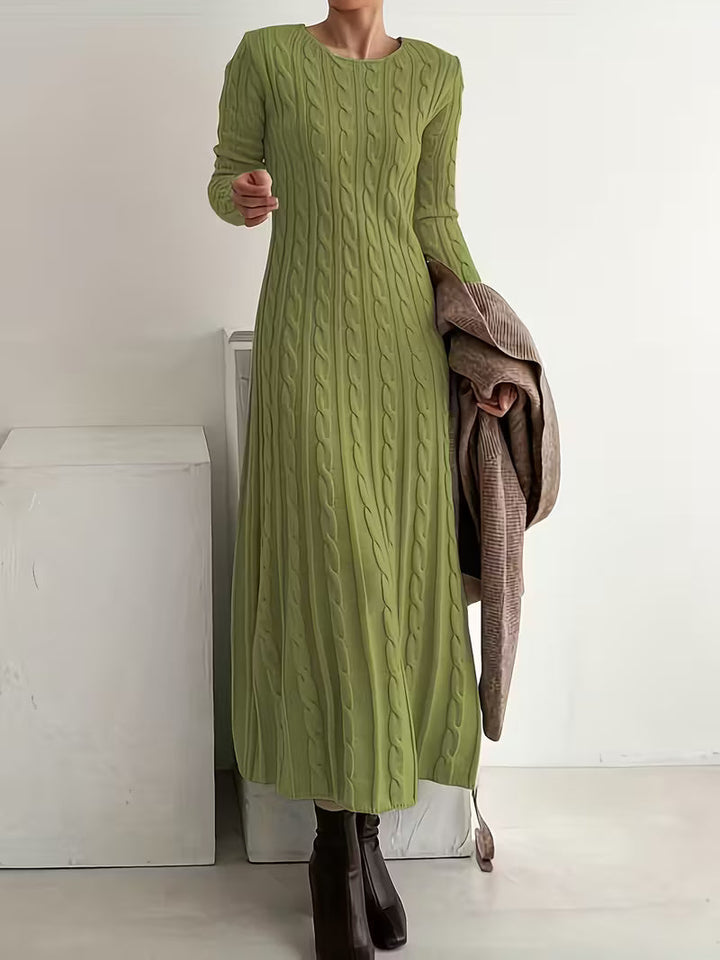 Sienna | Cable Knit Jumper Maxi Dress