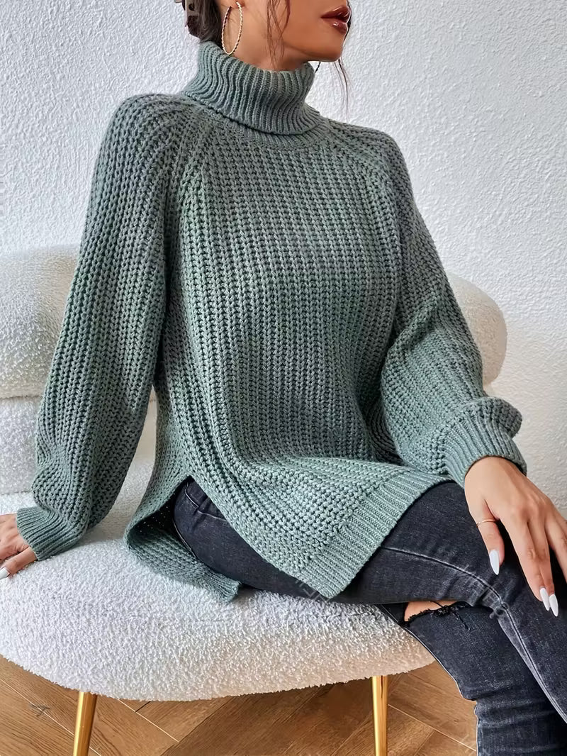 Gemma | Womens Turtleneck Knit Sweater
