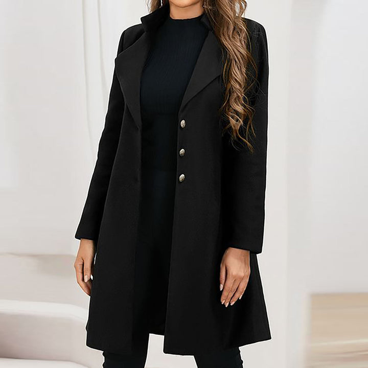 Florence | Collared Long Sleeve Button Coat