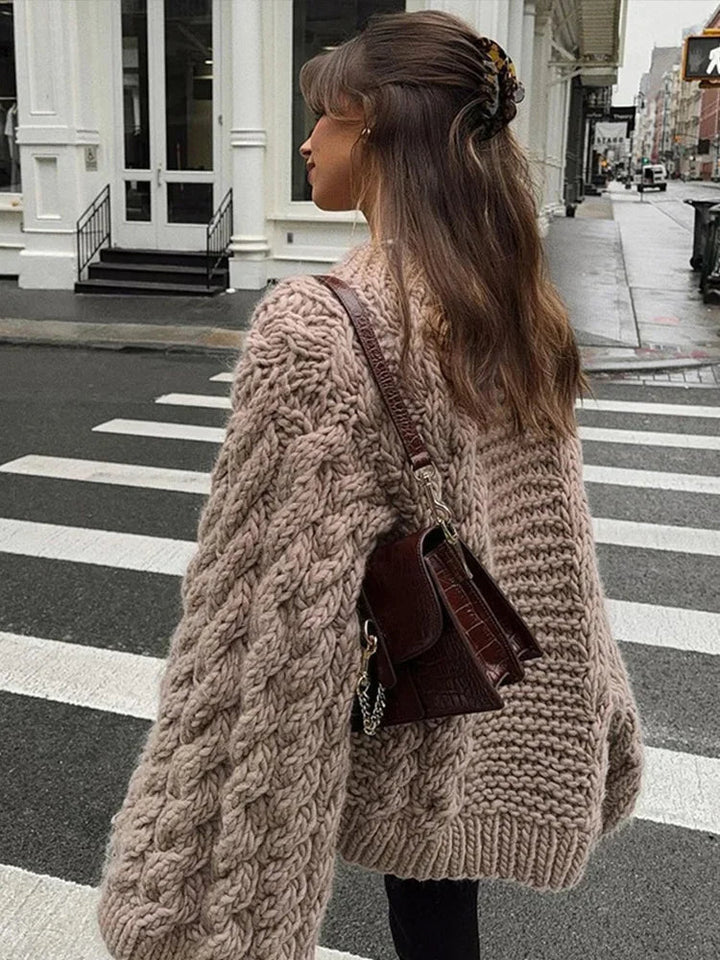 Lottie | Chunky Cable Knit Jumper Oversized