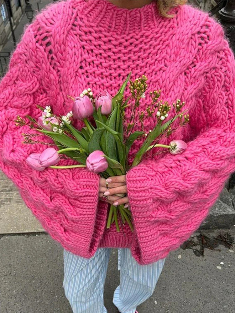 Lottie | Chunky Cable Knit Jumper Oversized