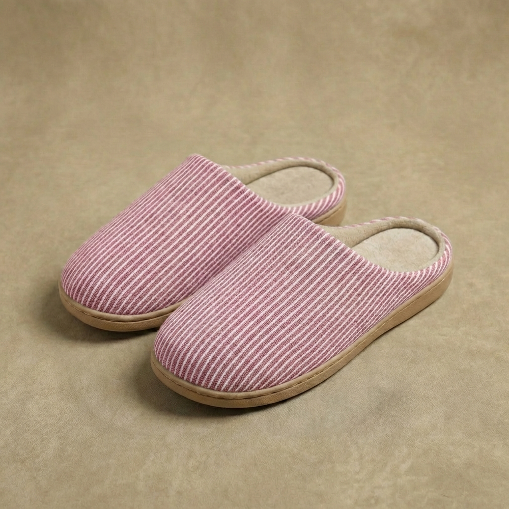 Sam | Striped Textile Pull-On Slippers