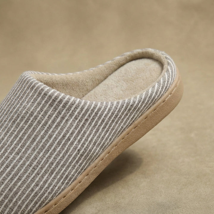 Sam | Striped Textile Pull-On Slippers