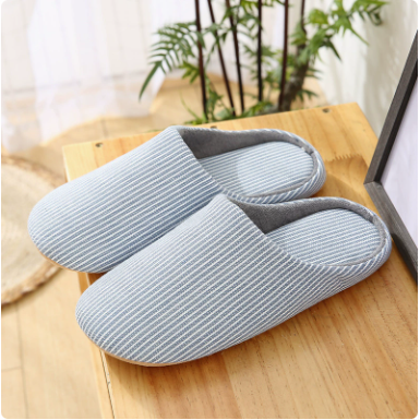 Sam | Striped Textile Pull-On Slippers