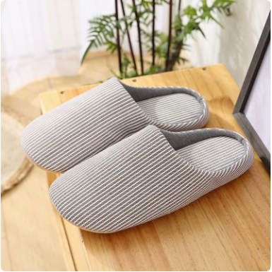 Sam | Striped Textile Pull-On Slippers