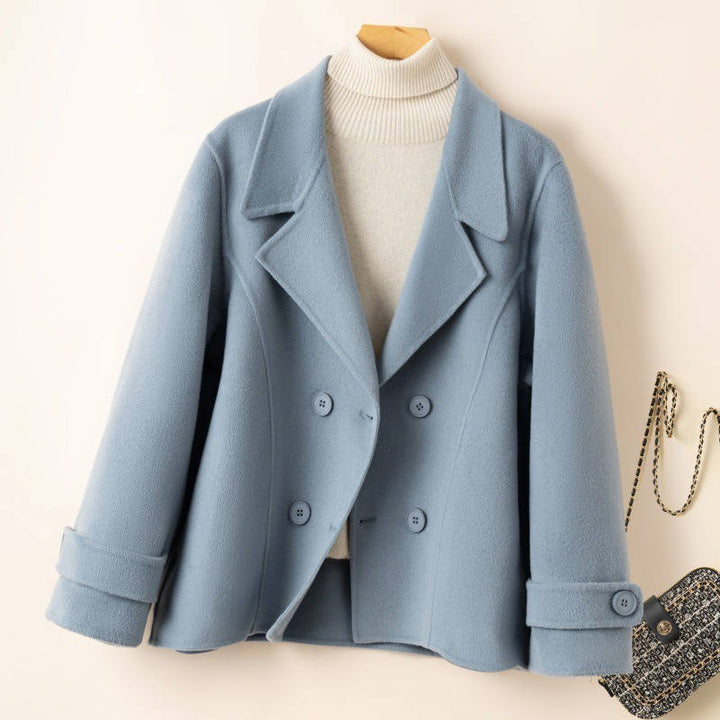 Phoebe | Womens Double Breasted Collared Peacoat