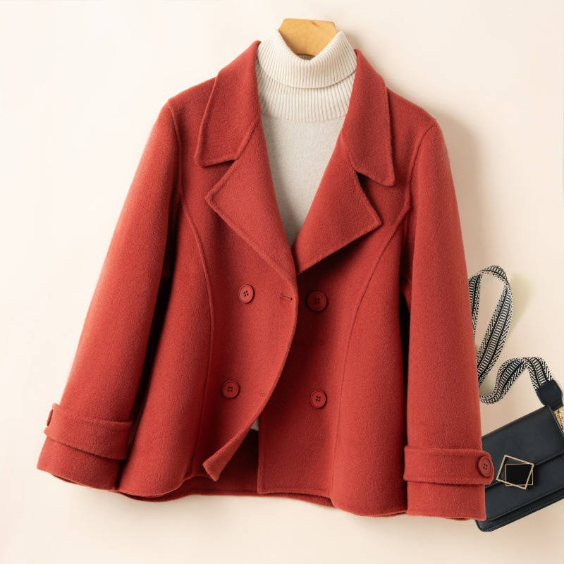 Phoebe | Womens Double Breasted Collared Peacoat