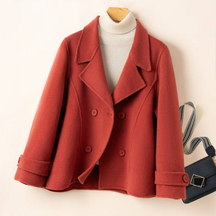 Phoebe | Womens Double Breasted Collared Peacoat