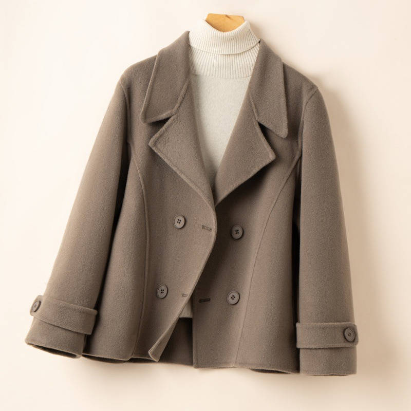 Phoebe | Womens Double Breasted Collared Peacoat