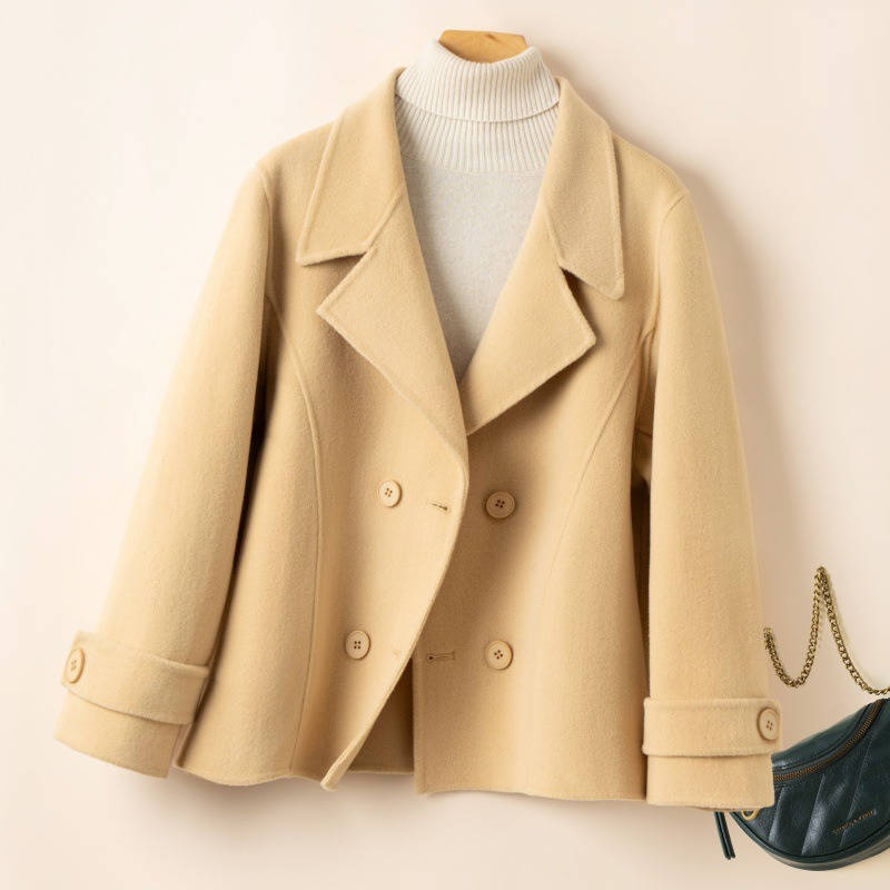 Phoebe | Womens Double Breasted Collared Peacoat