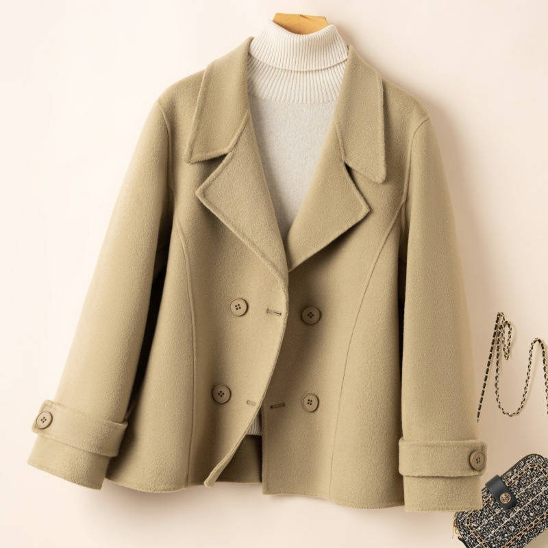 Phoebe | Womens Double Breasted Collared Peacoat
