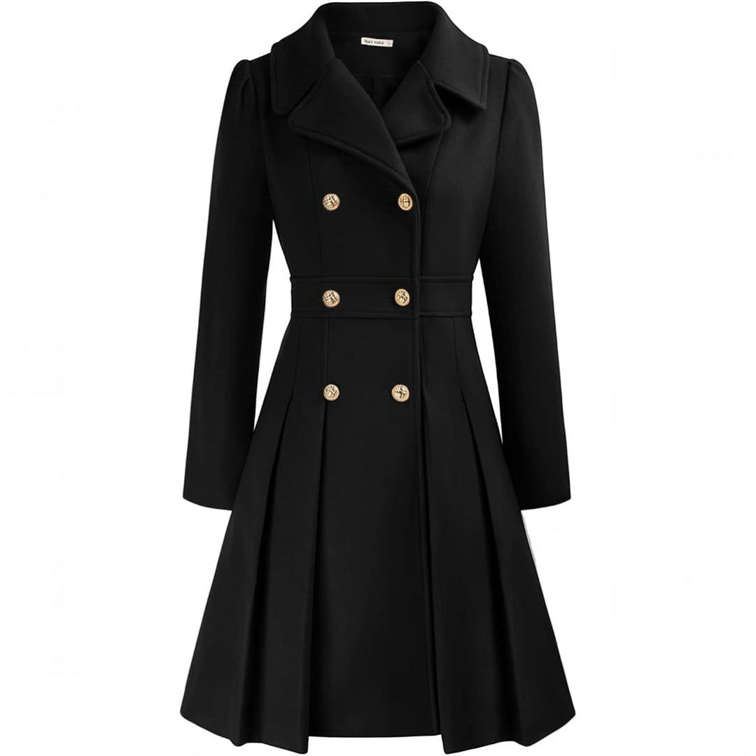 Grace | Double Breasted Belted a-Line Coat