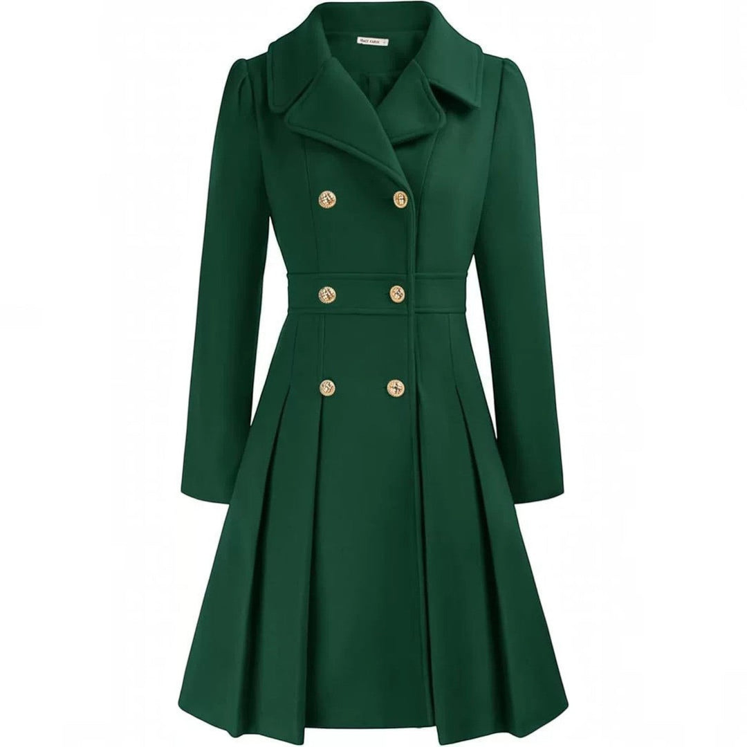 Grace | Double Breasted Belted a-Line Coat