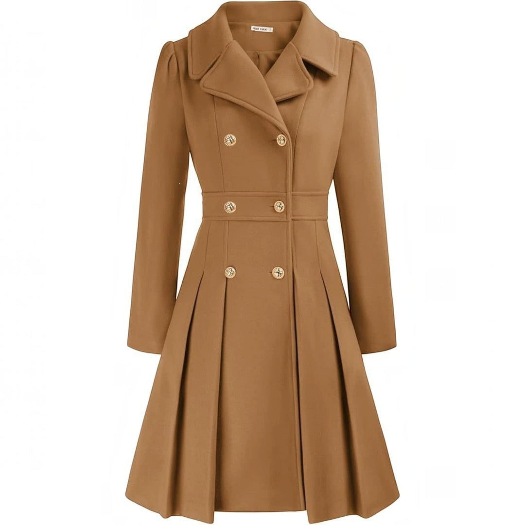 Grace | Double Breasted Belted a-Line Coat