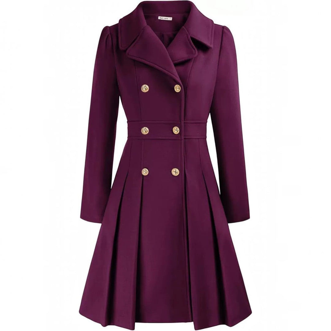Grace | Double Breasted Belted a-Line Coat