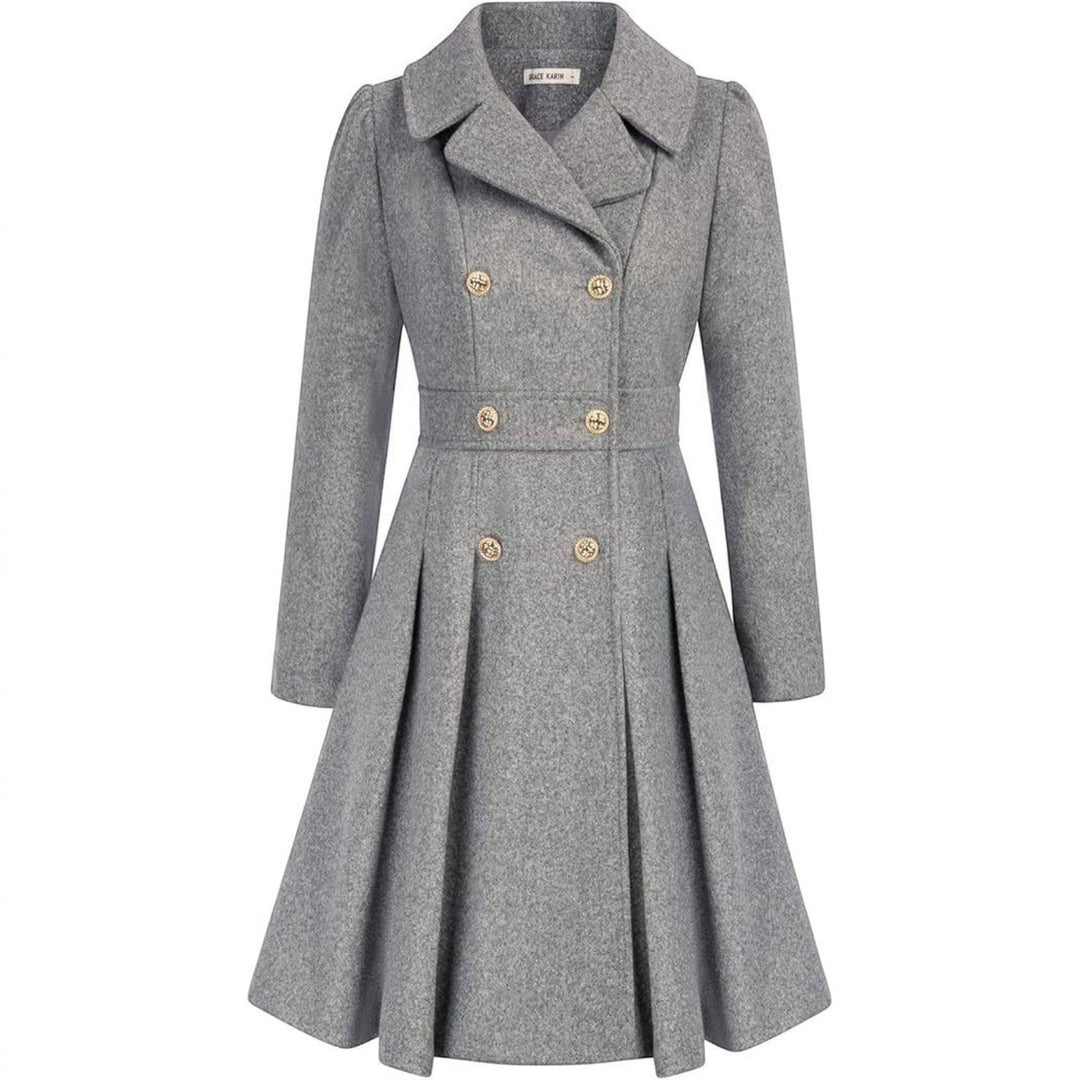Grace | Double Breasted Belted a-Line Coat