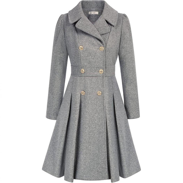 Grace | Double Breasted Belted a-Line Coat