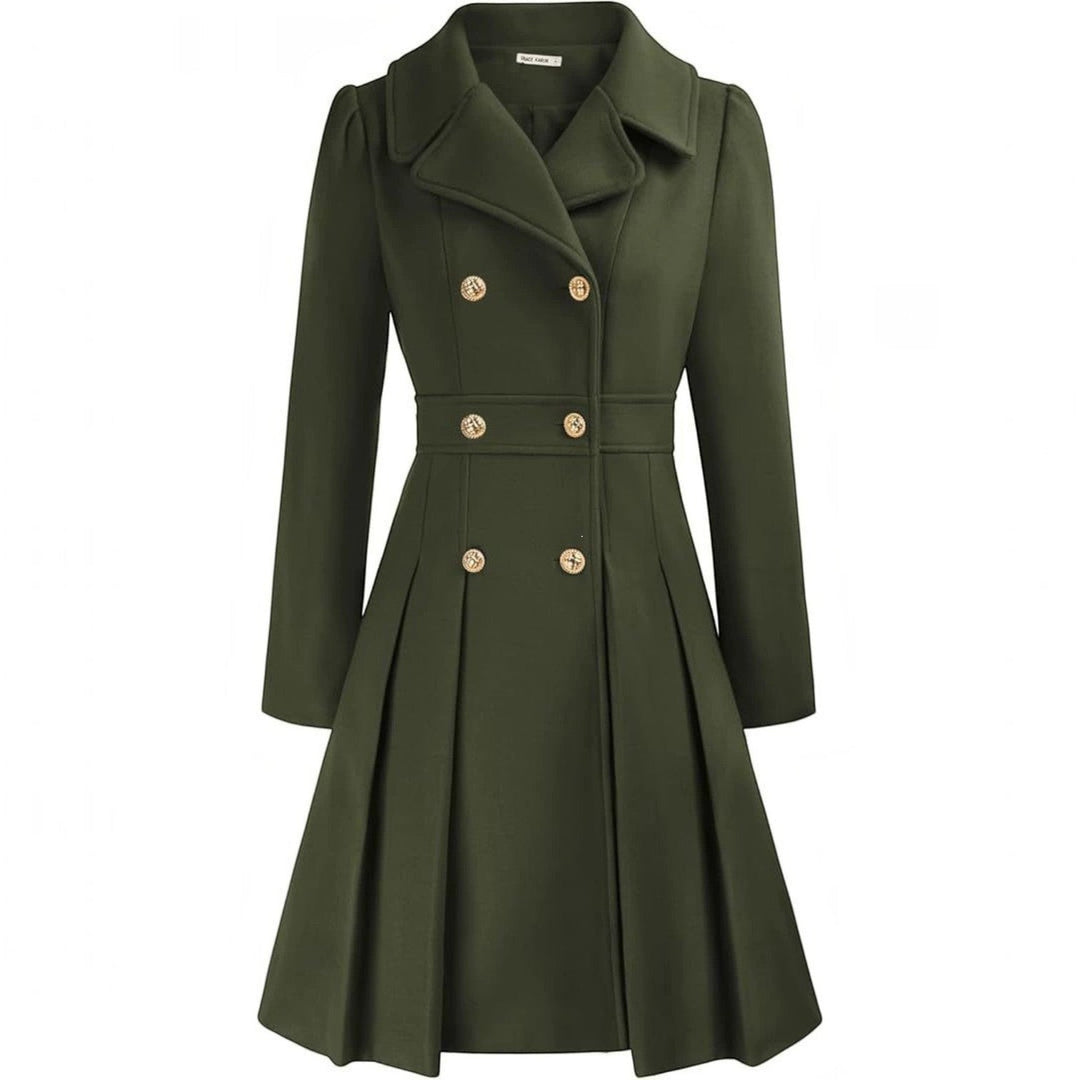Grace | Double Breasted Belted a-Line Coat