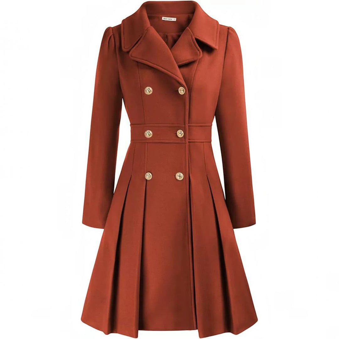 Grace | Double Breasted Belted a-Line Coat