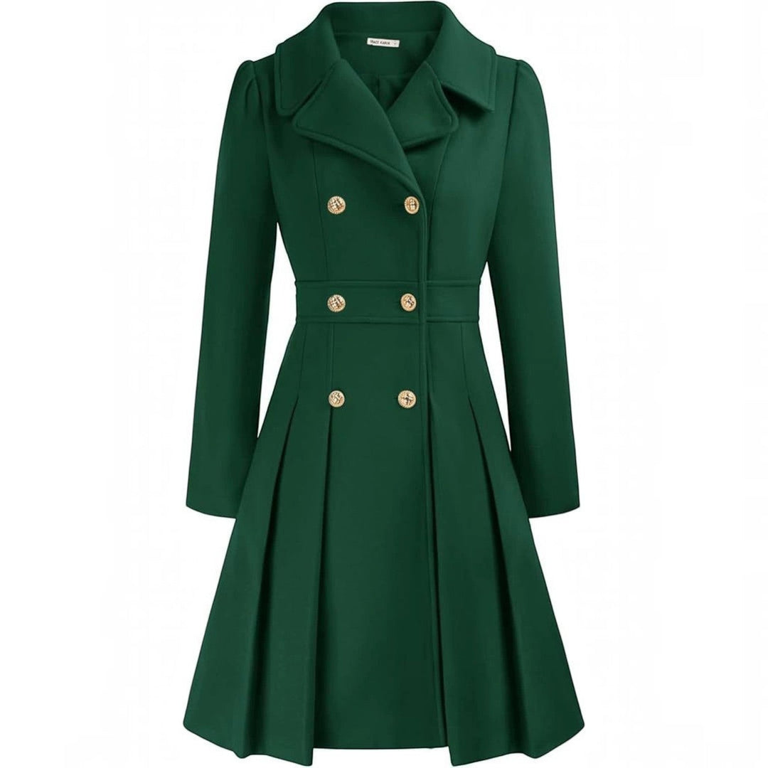 Grace | Double Breasted Belted a-Line Coat