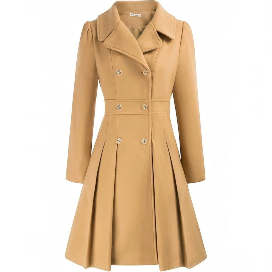 Grace | Double Breasted Belted a-Line Coat