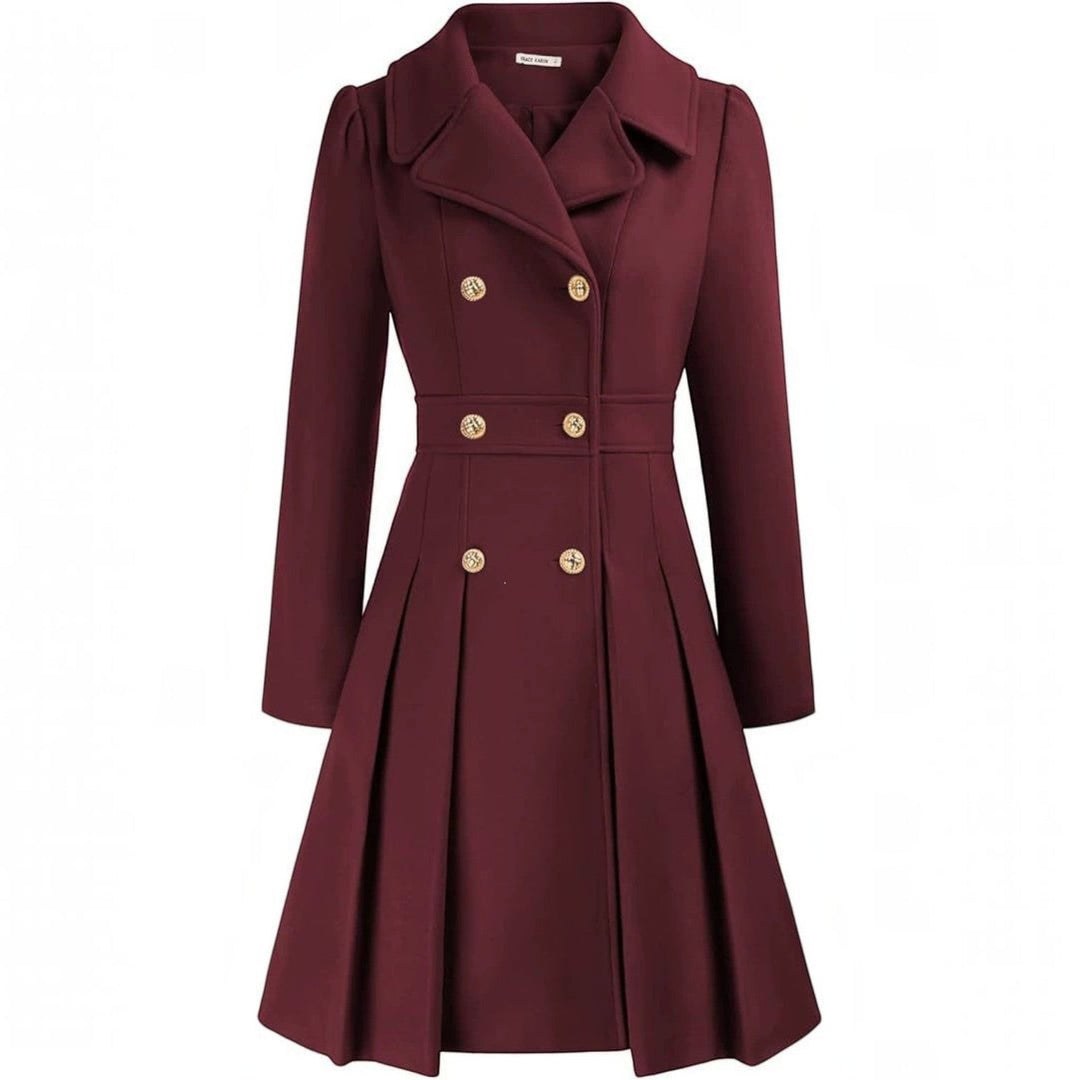 Grace | Double Breasted Belted a-Line Coat