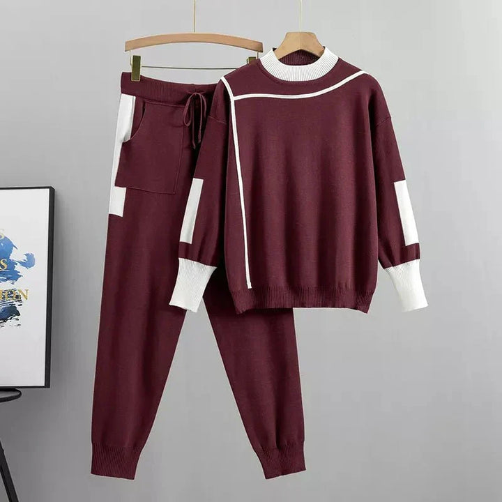Emerson | Knitted Loungewear Set Mock Neck