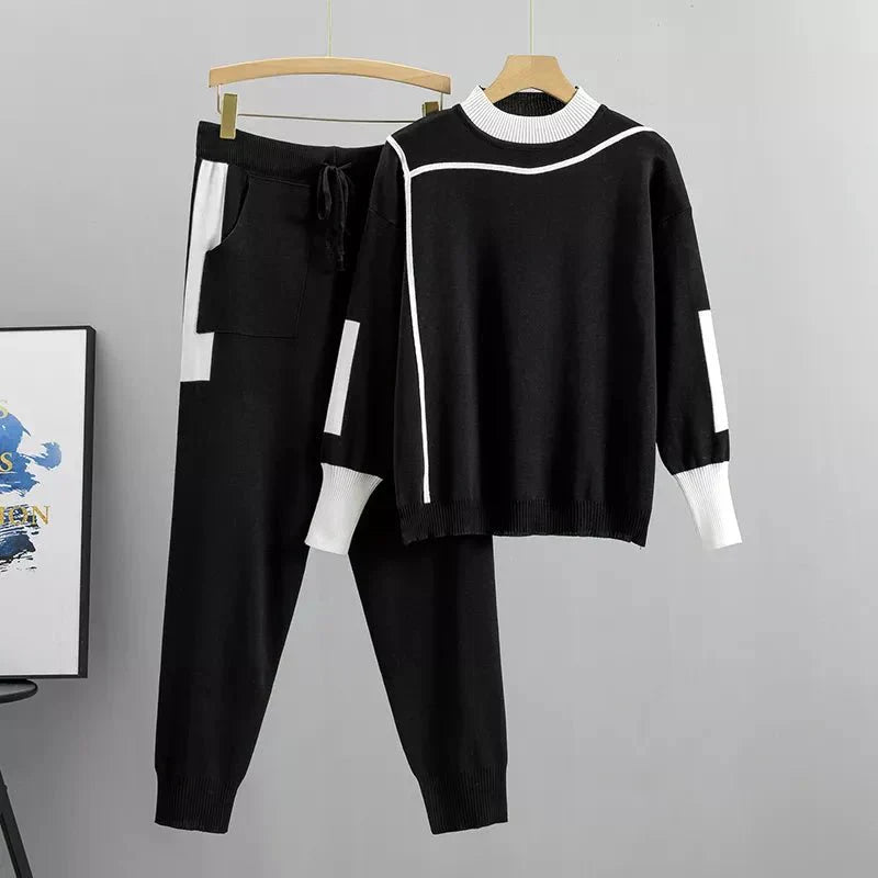 Emerson | Knitted Loungewear Set Mock Neck