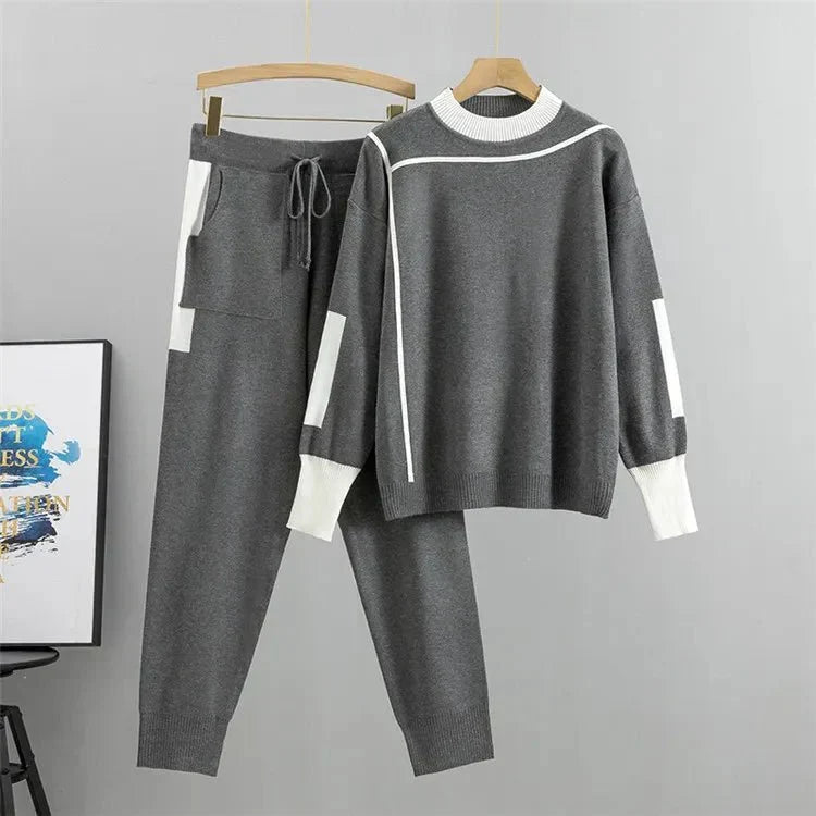Emerson | Knitted Loungewear Set Mock Neck